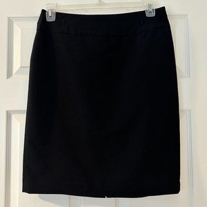 Liz Claiborne Size 10 Black Pencil Skirt Satin Lined Business Dress Style